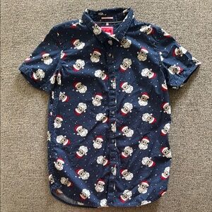 Denim & Flower Blue and White Short Sleeve Tee